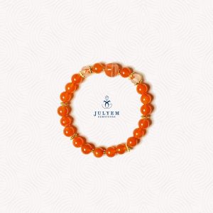 Vòng Tay Mã Não Nam Hồng Đỏ Cam